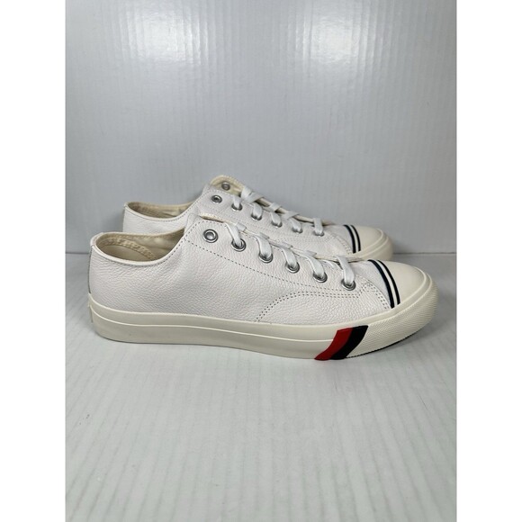 Size 11 Pro-Keds Royal Lo Lace Up White Shoes Sneaker Mens PH61438 NEW - Picture 1 of 8